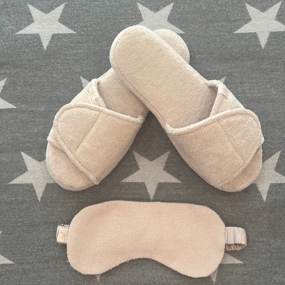 Barefoot Dreams Slipper & Sleep Mask Set